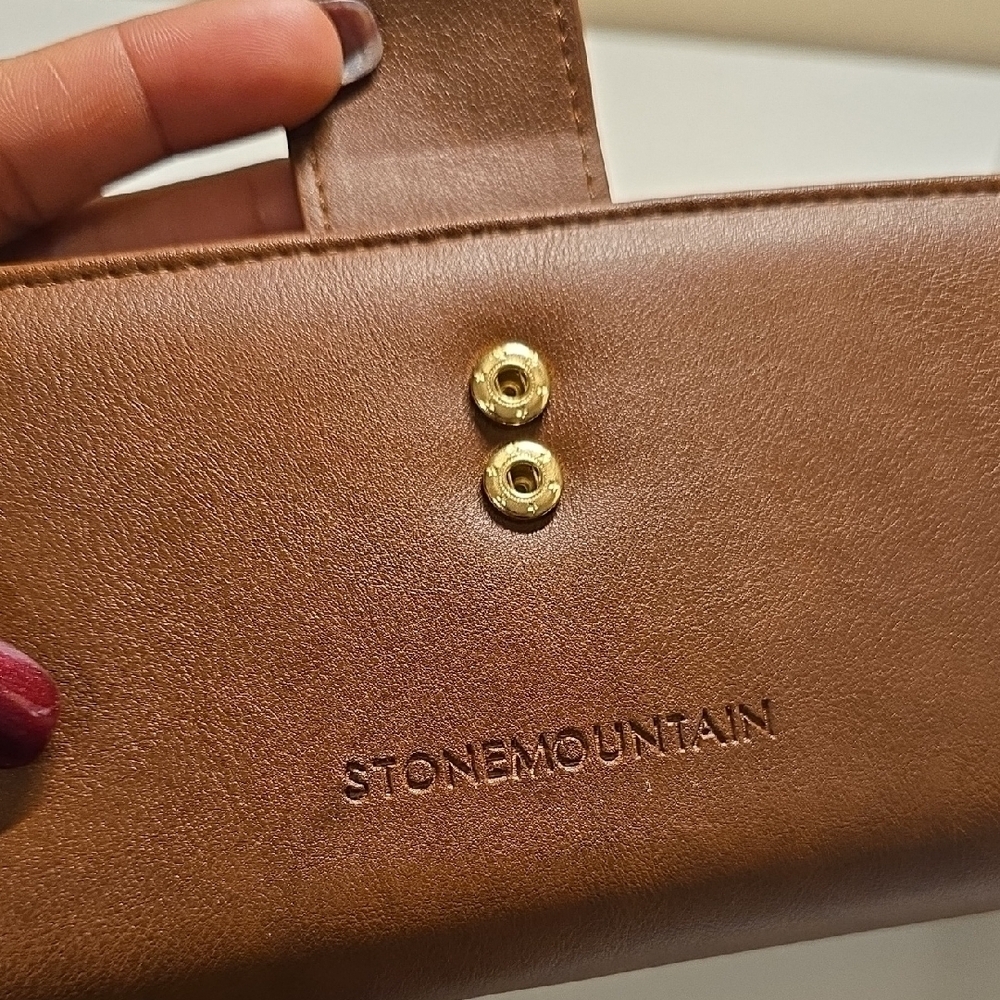Stone Mountain Accessories Brown Wallet with Gold Accent - Picture 8 of 11
